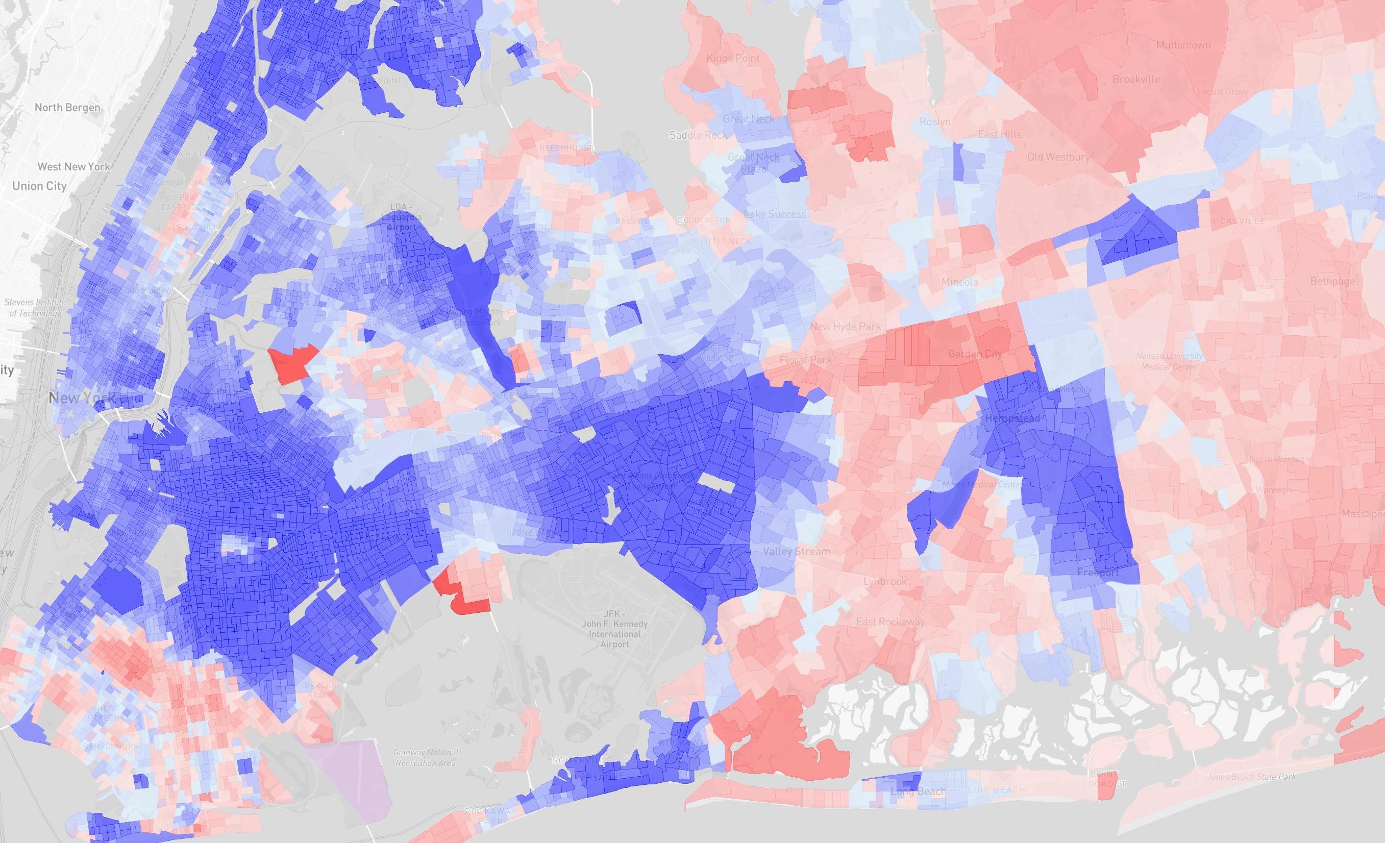 Election visualization on Redistricter