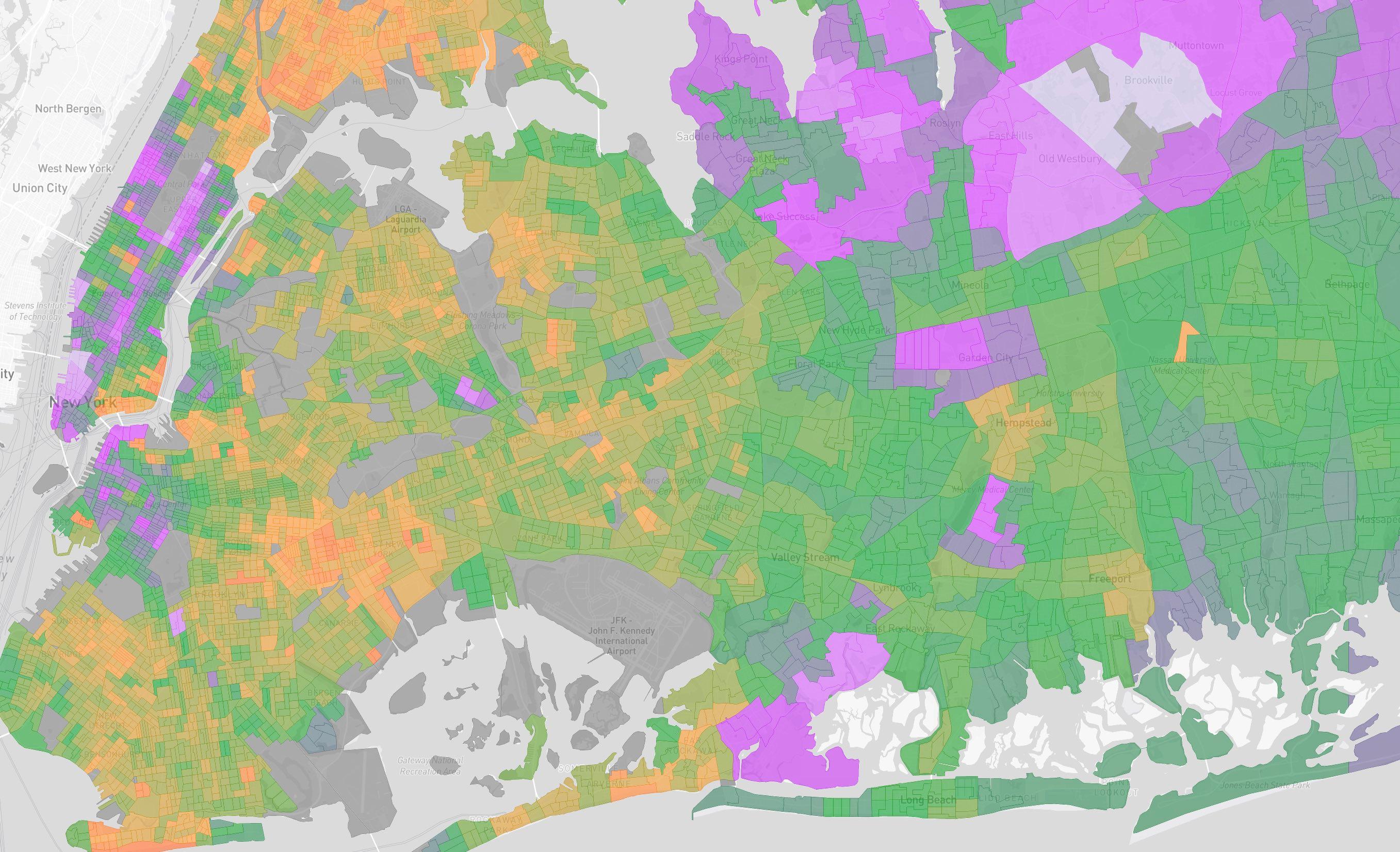 Income visualization on Redistricter