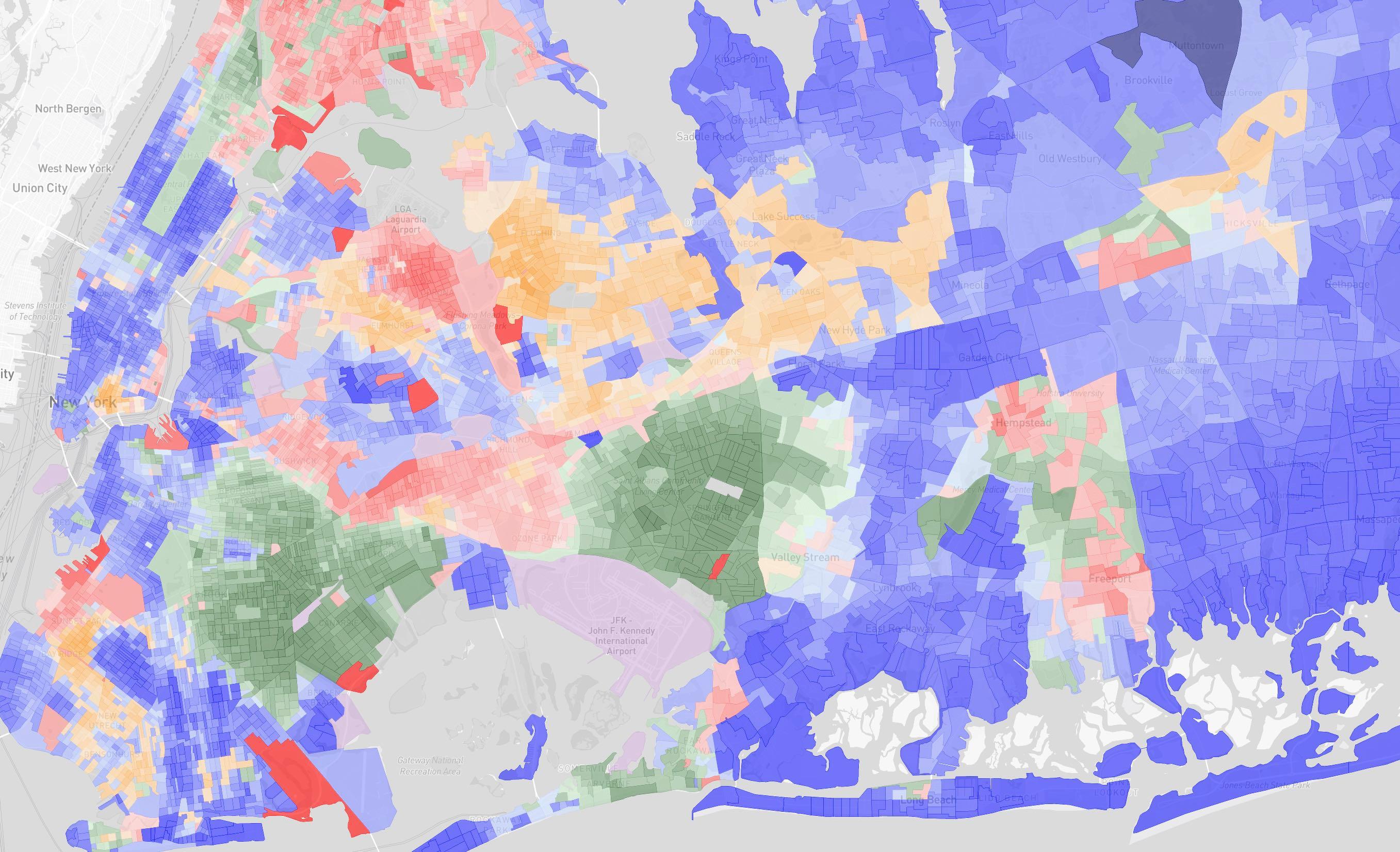 Race visualization on Redistricter