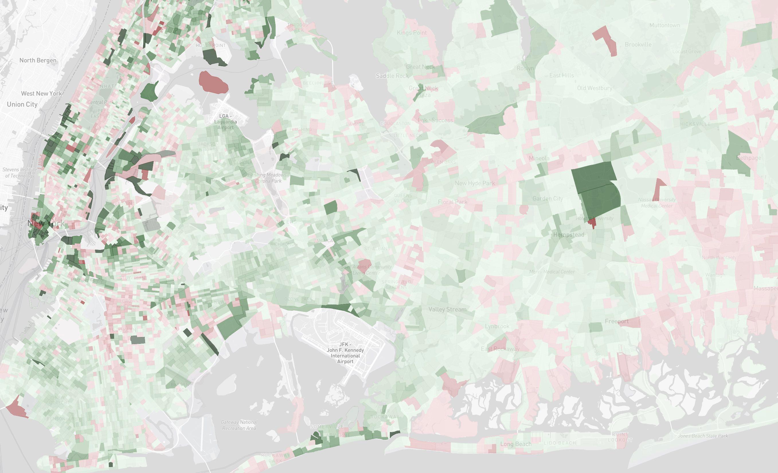 Change visualization on Redistricter